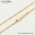 44406 xuping GZ fashion jewelry market simple 18k gold plated chian necklace with magnetic clasp